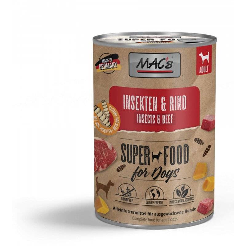 MAC's Dog Insekten & Rind 400 g (5,23 € pro 1 kg) von MAC's