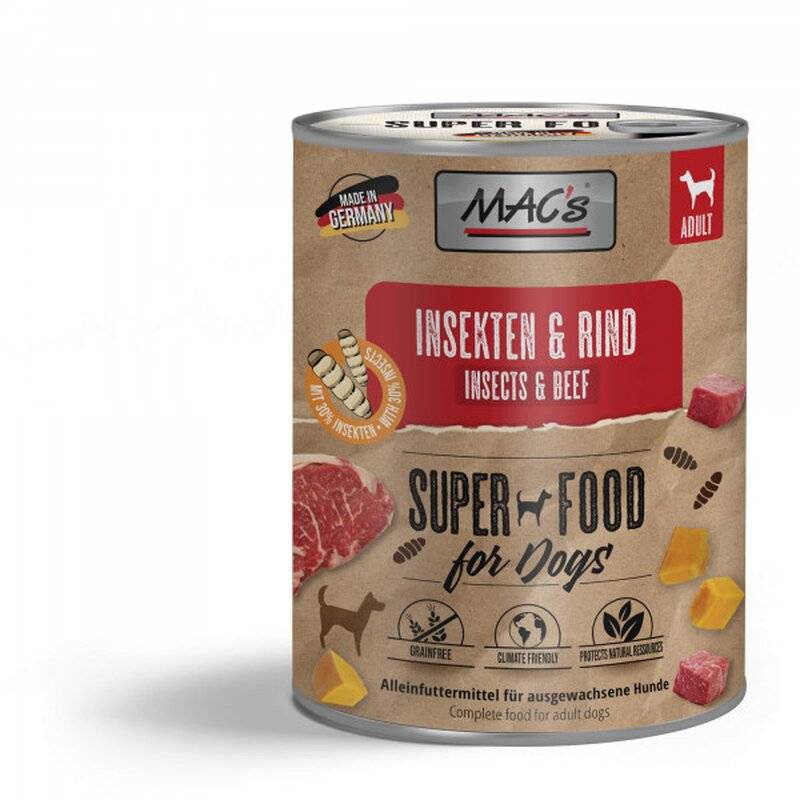 MAC's Dog Insekten & Rind 750 g (4,65 € pro 1 kg) von MAC's