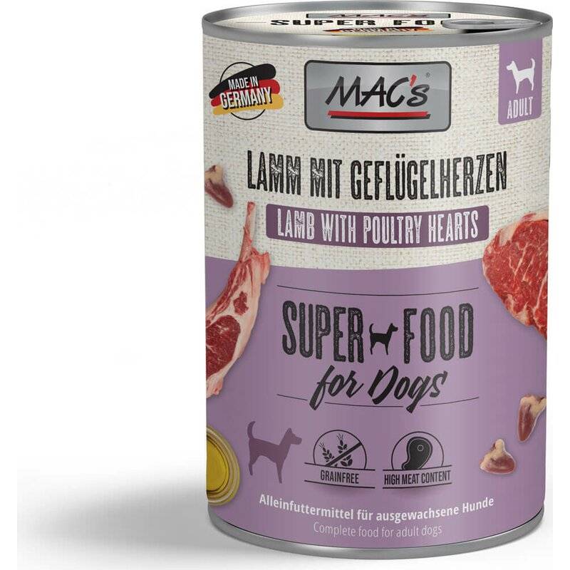 MAC's Dog Lamm & Geflügelherzen - 400 g (5,23 € pro 1 kg) von MAC's