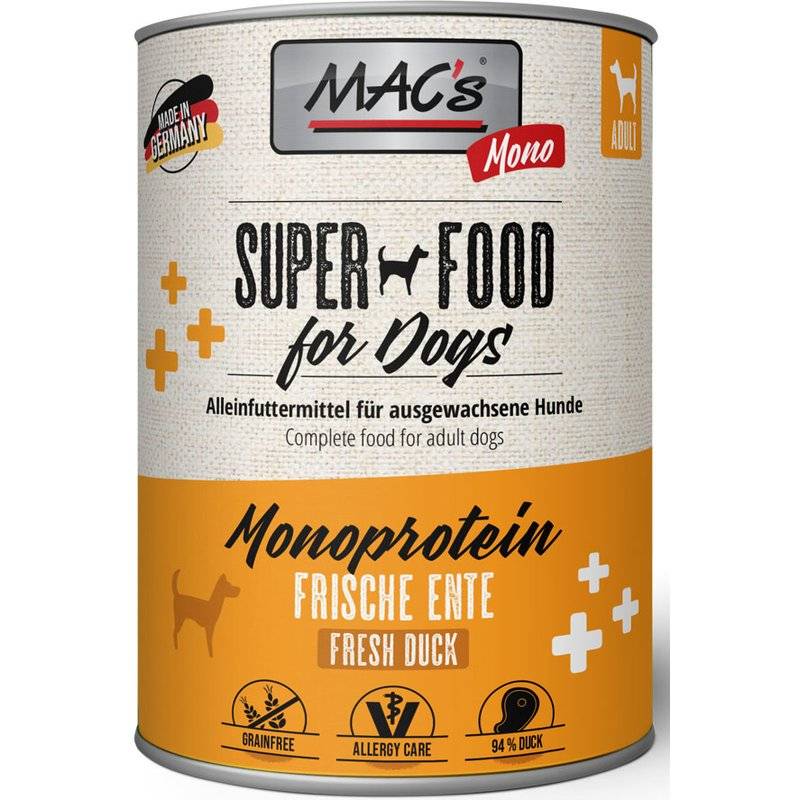 MAC's Dog Mono Ente 800 g (5,74 € pro 1 kg) von MAC's