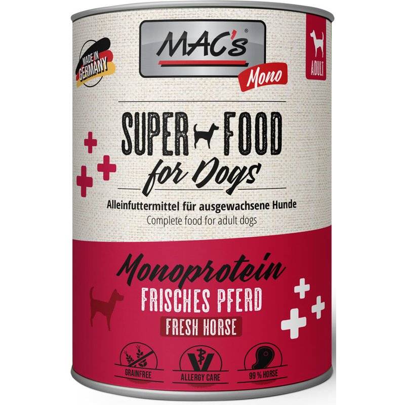 MAC's Dog Mono Pferd 800 g (6,81 € pro 1 kg) von MAC's