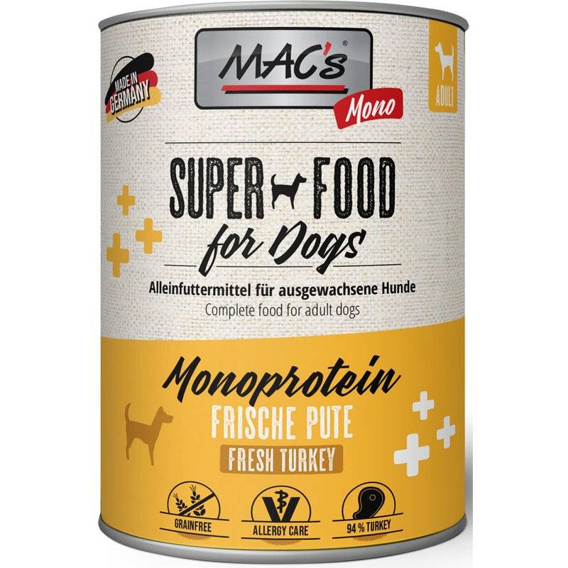 MAC's Dog Mono Pute 800 g (4,74 € pro 1 kg) von MAC's