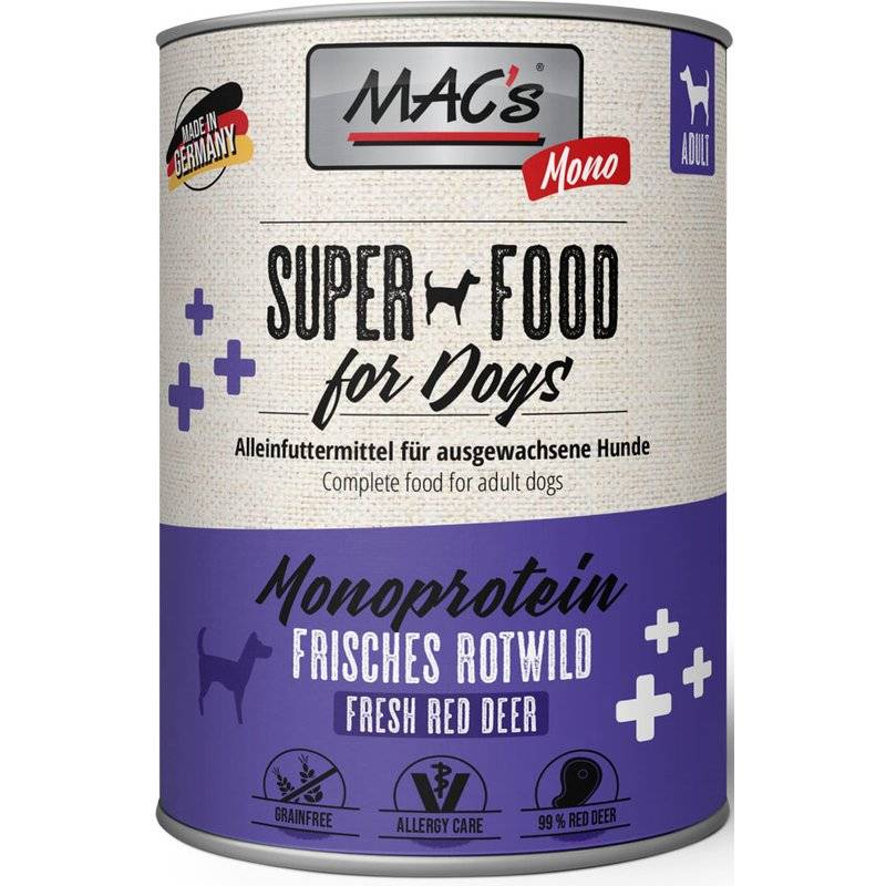 MAC's Dog Mono Rotwild 800 g (5,61 € pro 1 kg) von MAC's