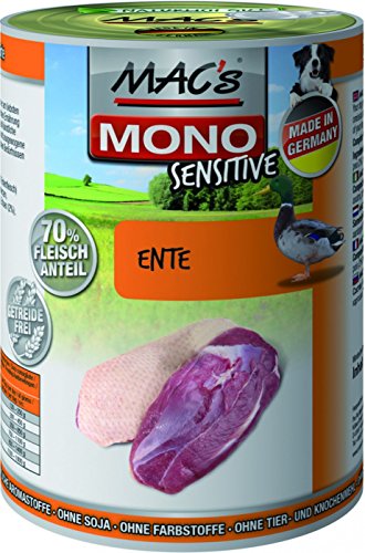 MAC's Dog Mono Sensitive Ente 6 x 400 g von MAC's