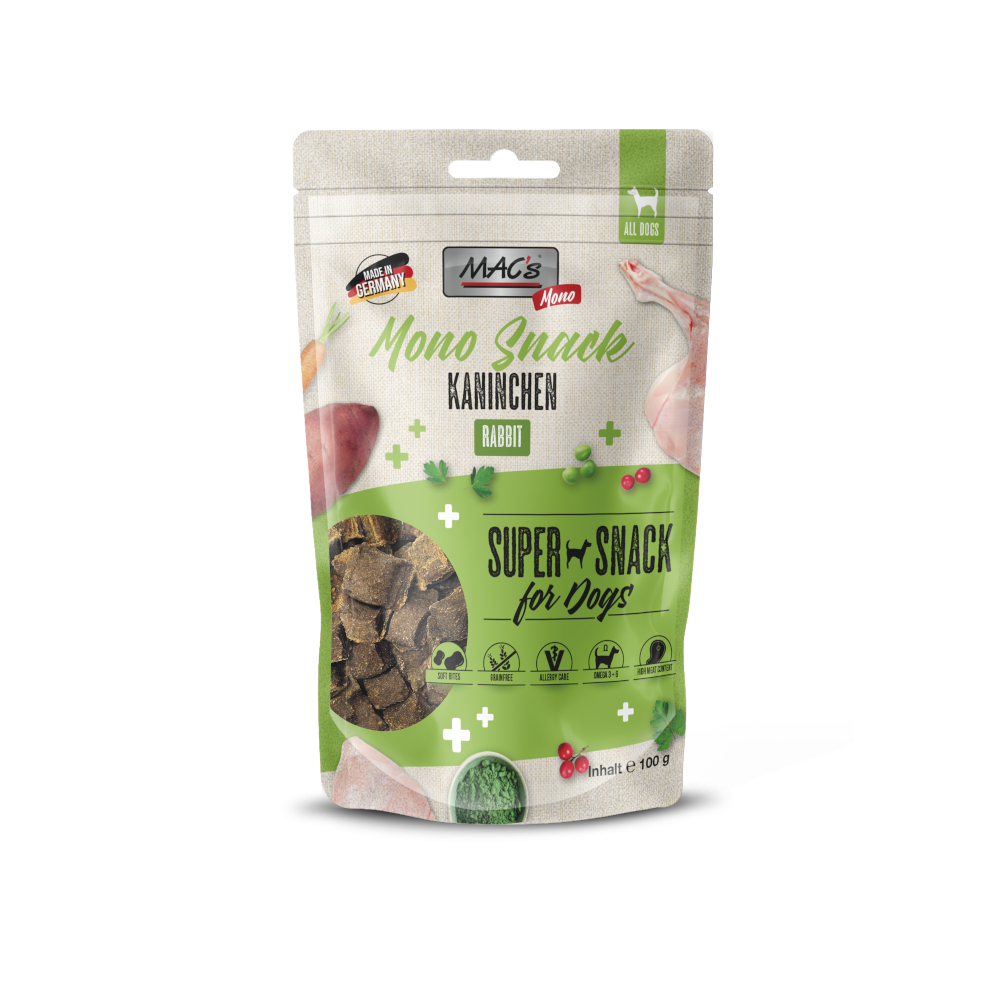 MAC´s Dog Mono Snack - Kaninchen 100 g MAC´s Dog Mono Snack - Kaninchen 100 g von MAC's