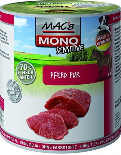 MAC's Dog Mono frisches Pferd (getreidefrei) 6 x 800 g von MAC's