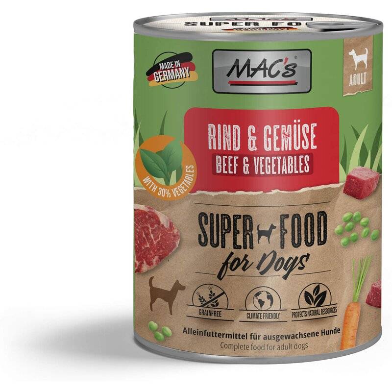 MAC's Dog Rind & Gemüse 800 g (3,99 € pro 1 kg) von MAC's