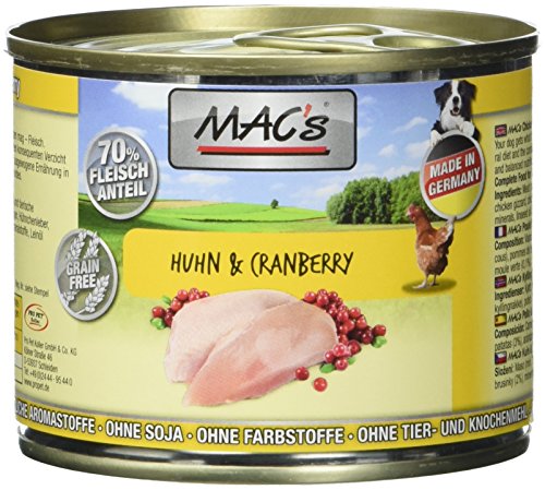 Mac's Hühnchen & Cranberry, 6er Pack (6 x 200 g) von MAC's