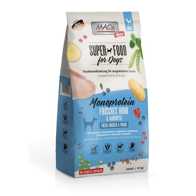 MAC's Mono Huhn Hundefutter - 12 kg (3,83 € pro 1 kg) von MAC's