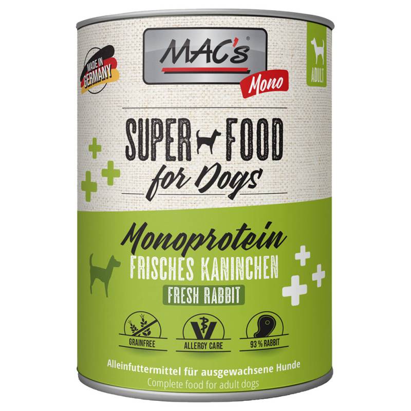 MAC's Mono Sensitive 6 x 800 g - Kaninchen von MAC's