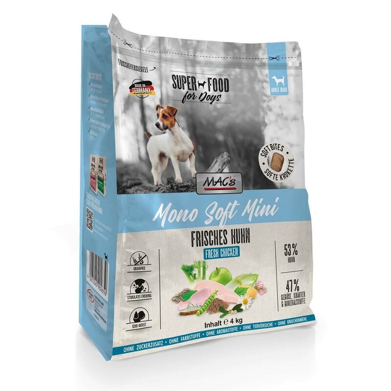 MAC's Mono Soft Mini frisches Huhn 4 kg (5,25 € pro 1 kg) von MAC's