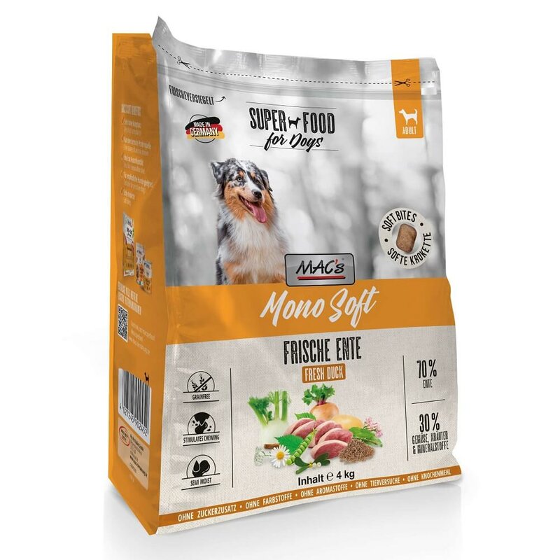 MAC's Mono Soft frische Ente 4 kg (6,00 € pro 1 kg) von MAC's