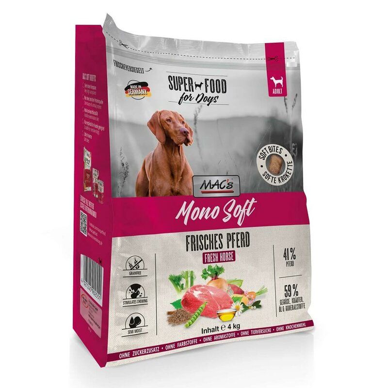 MAC's Mono Soft frisches Pferd 4 kg (6,24 € pro 1 kg) von MAC's