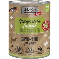 MAC's Monoprotein Insekten & Superfood 6 x 750 g - Schwarze Soldatenfliege (Hermetia illucens) von MAC's