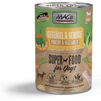 MAC's Nassfutter Hund Adult Geflügel & Gemüse 6x400 g von MAC's