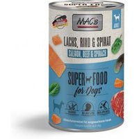 MAC's Nassfutter Hund Adult Lachs & Pasta & Spinat 6x800 g von MAC's