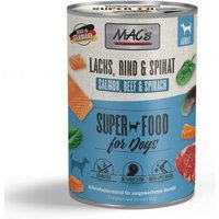 MAC's Nassfutter Hund Adult Lachs & Spinat 6x400 g von MAC's