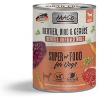 MAC's Nassfutter Hund Adult Rentier & Rind 6x800 g von MAC's