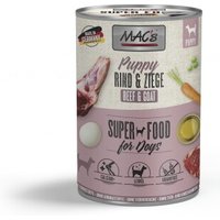 MAC's Nassfutter Hund Puppy Rind & Ziege 6x400 g von MAC's