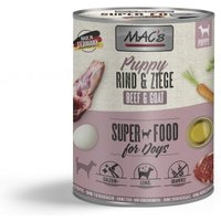 MAC's Nassfutter Hund Puppy Rind & Ziege 6x800 g von MAC's