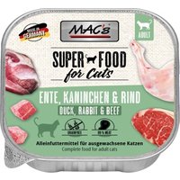 MAC's Nassfutter Katze Adult Ente, Kaninchen & Rind 16x100 g von MAC's