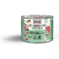 MAC's Nassfutter Katze Adult Ente, Kaninchen & Rind 6x200 g von MAC's