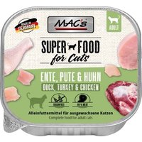 MAC's Nassfutter Katze Adult Ente, Pute & Huhn 16x100 g von MAC's