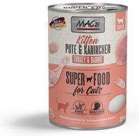 MAC's Nassfutter Kitten Pute & Kaninchen 12x400 g von MAC's