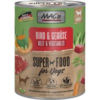 MAC's Nassfutter für Hunde 6 x 800 g - Rind & Gemüse von MAC's