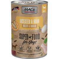 MAC's Nassfutter für Hunde mit Insekten 6 x 400 g - Insekten & Huhn von MAC's