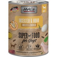 MAC's Nassfutter für Hunde mit Insekten 6 x 750 g - Insekten & Huhn von MAC's