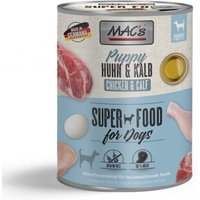 MAC's Nassfutter Hund Puppy Kalb & Huhn 6x400 g von MAC's