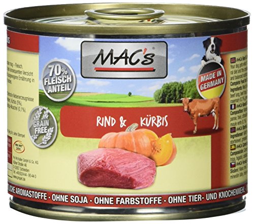 Mac's Rind & Kürbis, 6er Pack (6 x 200 g) von MAC's