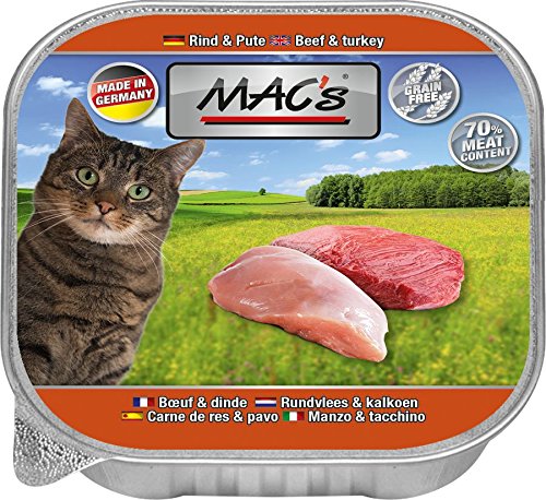 MACs Cat Rind & Pute | 16x 85g Katzennassfutter von MAC's