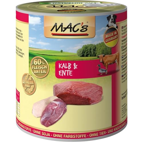 MAC's Dog mit Kalb & Ente 6 x 800 g von MAC's