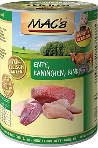 Mac'S Ente, Kaninchen & Rind 6 X 400 G , (6Er Pack) von MAC's