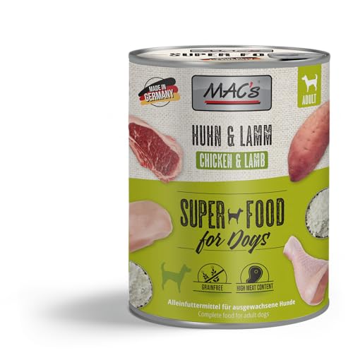 Mac's Hundefutter getreidefrei Hühnchen & Lamm, 800 g von MAC's