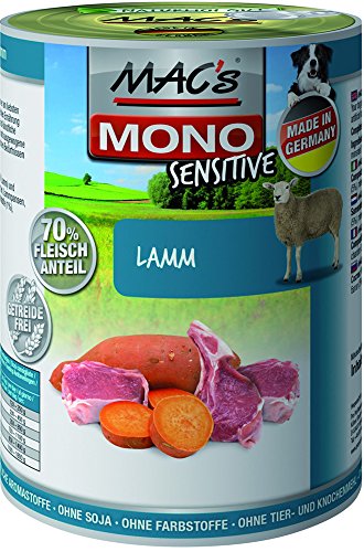 Mac's Hundefutter getreidefrei Mono Sensitive Lamm, 800 g von MAC's