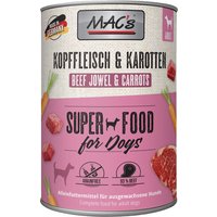 Sparpaket MAC's Adult Superfood 12 x 400 g - Kopffleisch & Karotten von MAC's