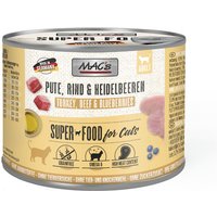 Sparpaket MAC´s Cat 12 x 200 g - Pute, Rind & Heidelbeeren von MAC's