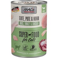 Sparpaket MAC´s Cat 12 x 400 g - Ente, Pute, Huhn von MAC's