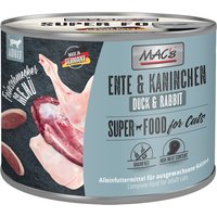 Sparpaket MAC´s Cat Feinschmecker 24 x 200 g - Ente & Kaninchen von MAC's