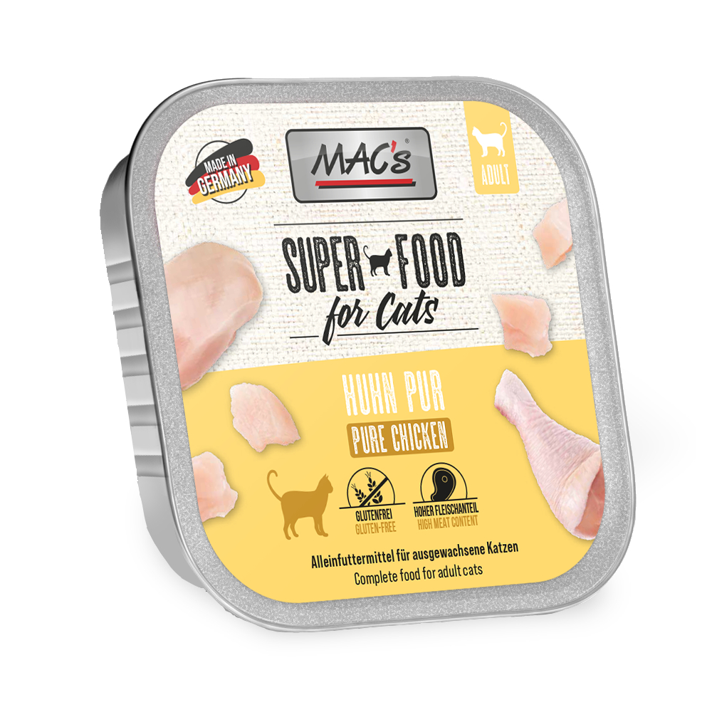 Sparpaket MAC's Cat Schale 32 x 100 g - Huhn Pur Sparpaket MAC's Cat Schale 32 x 100 g - Huhn Pur von MAC's