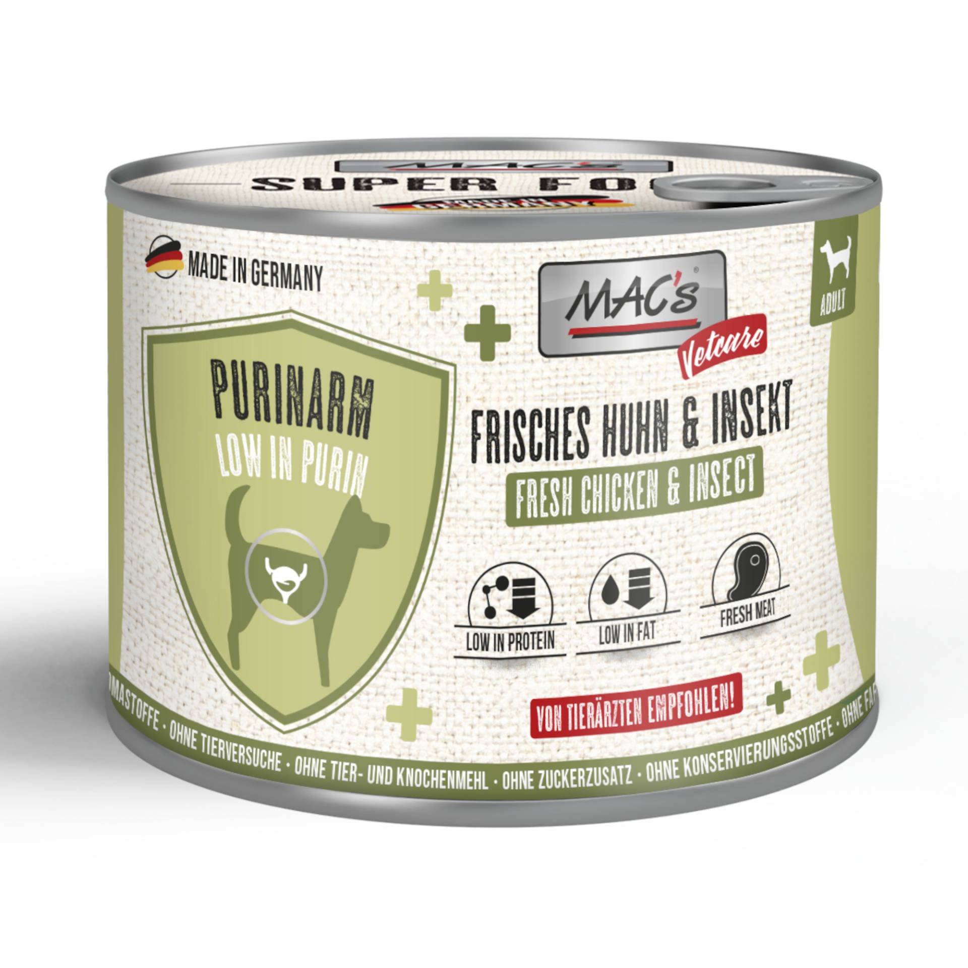 Sparpaket MAC's Dog Vetcare Purinarm 24 x 200 g - Huhn & Insekt Sparpaket MAC's Dog Vetcare Purinarm 24 x 200 g - Huhn & Insekt von MAC's