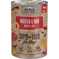 Sparpaket MAC's Nassfutter für Hunde mit Insekten 24 x 400 g - Insekten & Rind von MAC's