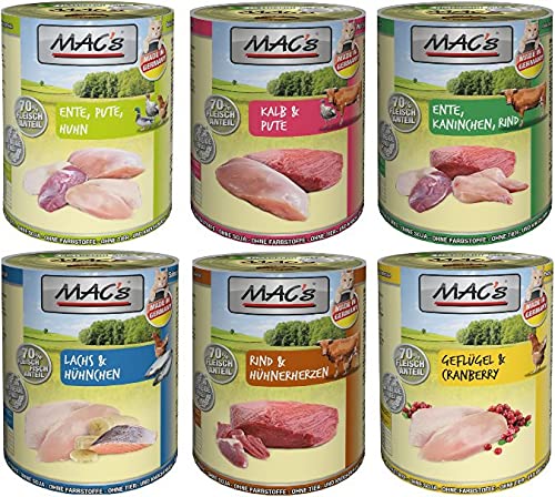 MAC's Cat | Adult | Dose 400g - MIX ohne Getreide 6x400g von MACs