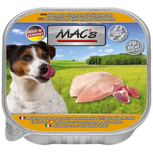 MACs Dog Huhn pur m Gefl.Herzen | 11x150g Hundefutter von MAC's