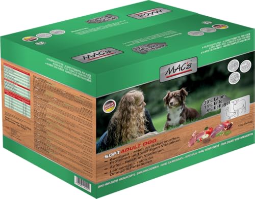 MACs Dog Soft Lamm 15 kg (3 x 5 Kg) von MAC's