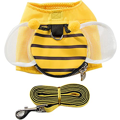 MADOC Gelbe Bienenweste Brustgurt Traktionsgürtel Rucksackdesign Kleine Mittlere Kleine Hunde Bequeme Haustierbedarf D von MADOC
