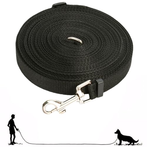 MAEXUS Schleppleine, 10m Schleppleine Wasserfest, Schleppleine für Hunde, Schleppleine Hund Lange Hundeleine mit Handschlaufe&Karabiner, Robuste Nylon Hundeleine für Training Outdoor von MAEXUS